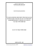 Luận văn Thạc sĩ Hoá học: Ứng dụng phương pháp phân tích trắc quang đánh giá khả năng quang xúc tác phân hủy xanh methylene và methyl da cam của vật liệu tổng hợp ZnO