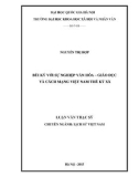 Luận văn Thạc sĩ Lịch sử Việt Nam: Bùi Kỷ với sự nghiệp văn hóa - giáo dục và cách mạng Việt Nam thế kỉ XX