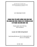 Luận văn tiến sĩ Lịch sử: Phong trào yêu nước chống thực dân Pháp của nhân dân vùng trung du và thượng du Bắc Kì từ năm 1883 đến năm 1930