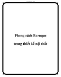 Phong cách Baroque trong thiết kế nội thất