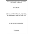 Luận văn Thạc sĩ Văn hóa học: Đền Bạch Vân và Chùa Thịnh Xá (xã Sơn Thịnh, huyện Hương Sơn, tỉnh Hà Tĩnh)