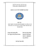 Khóa luận tốt nghiệp đại học: Phát triển văn hóa doanh nghiệp tại Công ty Cổ phần Đầu tư Xây dựng và Phát triển Thương mại Thanh Thái