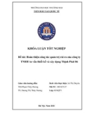 Khóa luận tốt nghiệp: Hoàn thiện công tác quản trị rủi ro của Công ty TNHH Tư vấn Thiết kế và Xây dựng Thịnh Phát 86