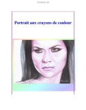 Portrait aux crayons de couleur