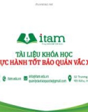 Bài giảng Thực hành tốt bảo quản vắc xin