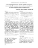 Đánh giá kết quả ứng dụng phương pháp Millard trong phẫu thuật điều trị khe hở môi hai bên toàn bộ bẩm sinh tại Bệnh viện Sản Nhi Nghệ An năm 2018-2020