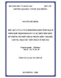 Tóm tắt Luận án Tiến sĩ Y khoa: Hiệu quả của Cyclophosphamid tĩnh mạch phối hợp prednisolon và sự biến đổi một số thông số miễn dịch trong điều trị hội chứng thận hư tiên phát ở trẻ em