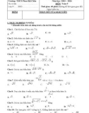 Đề thi giữa học kì 1 môn Toán lớp 9 năm 2023-2024 có đáp án - Trường THCS Phan Bội Châu, Hội An