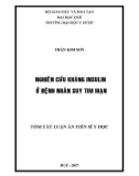 Tóm tắt luận án tiến sĩ Y học: Nghiên cứu kháng insulin ở bệnh nhân suy tim mạn
