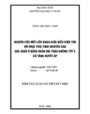 Tóm tắt Luận án Tiến sĩ Y học: Nghiên cứu mối liên quan giữa biểu hiện tim với mục tiêu điều trị theo khuyến cáo ESC-EASD ở bệnh nhân đái tháo đường týp 2 có tăng huyết áp