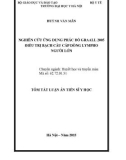 Tóm tắt Luận án tiến sĩ Y học: Nghiên cứu ứng dụng phác đồ GRAALL 2005 điều trị bạch cầu cấp dòng lympho người lớn