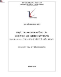 Tóm tắt luận văn Thạc sĩ Y tế công cộng: Thực trạng dinh dưỡng của sinh viên K61 Đại học Xây dựng năm 2016, 2019 và một số yếu tố liên quan