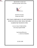 Tóm tắt luận văn Thạc sĩ Y tế công cộng: Thực trạng nhiễm khuẩn vết mổ ở trẻ bệnh dưới năm tuổi sau phẫu thuật tiêu hóa tại Bệnh viện Nhi trung ương