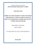 Dự thảo tóm tắt Luận án Tiến sĩ Sinh học: Nghiên cứu ở mức độ phân tử khả năng kháng carbapenem của một số vi khuẩn Gram âm phân lập từ bệnh nhân tại Bệnh viện Việt Đức và Bệnh viện Quân đội 108