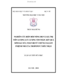 Luận án tiến sĩ Y học: Nghiên cứu biến đổi nồng độ và giá trị tiên lượng lưu lượng tim thấp, kết quả sớm sau sửa toàn bộ tứ chứng Fallot ở bệnh nhi của Troponin T siêu nhạy