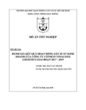 Đồ án tốt nghiệp: Đánh giá kết quả hoạt động sản xuất kinh doanh của Công ty cổ phần Vinalines Logistics giai đoạn 2017-2019