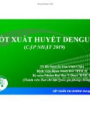 Bài giảng Sốt xuất huyết Dengue (cập nhật 2019) - TS. BS. Nguyễn Văn Vĩnh Châu