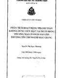 Khóa luận tốt nghiệp Kinh tế đối ngoại: Phân tích hoạt động thanh toán không dùng tiền mặt tại Ngân hàng Thương mại Cổ phần Sài Gòn Thương Tín chi nhánh Hậu Giang