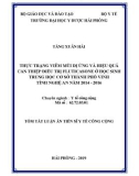 Tóm tắt Luận án Tiến sĩ Y tế công cộng: Thực trạng viêm mũi dị ứng và hiệu quả can thiệp điều trị Fluticasone ở hoc sinh trung học cơ sở thành phố Vinh tỉnh Nghệ An năm 2014- 2016