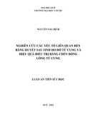 Luận án Tiến sĩ Y học: Nghiên cứu các yếu tố liên quan đến băng huyết sau sinh do đờ tử cung và hiệu quả điều trị bằng chèn bóng lòng tử cung