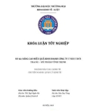 Khóa luận tốt nghiệp Quản lý kinh tế: Nâng cao hiệu quả kinh doanh Công ty TNHH Thời trang - Mỹ phẩm Vĩnh Thịnh