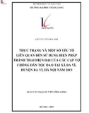 Tóm tắt luận văn Thạc sĩ Y tế công cộng: Thực trạng và một số yếu tố liên quan đến sử dụng biện pháp tránh thai hiện đại của các cặp vợ chồng dân tộc Dao tại xã Ba Vì, huyện Ba Vì, Hà Nội năm 2019