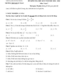 Đề thi học kì 2 môn Toán lớp 7 năm 2022-2023 có đáp án - Trường THCS Quán Toan