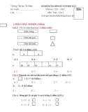 Đề thi học kì 1 môn Toán lớp 1 năm 2021-2022 có đáp án - Trường Tiểu học Tứ Minh