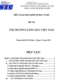 Tiểu luận Kinh tế học vi mô: Thị trường xăng dầu Việt Nam