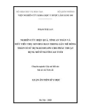 Luận án Tiến sĩ Y học: Nghiên cứu hiệu quả, tính an toàn và mức tiêu thụ sevofluran trong gây mê dòng thấp có sử dụng ecoflow cho phẫu thuật bụng mở ở người cao tuổi