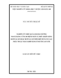 Luận án Tiến sĩ Y học: Nghiên cứu hiệu quả giảm đau đường ngoài màng cứng do bệnh nhân tự điều khiển bằng ropivacain hoặc bupivacain phối hợp fentanyl sau phẫu thuật thay khớp háng ở người cao tuổi