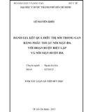 Tóm tắt Luận án Tiến sĩ Y học: Đánh giá kết quả điều trị sỏi trong gan bằng phẫu thuật nối mật da với đoạn ruột biệt lập và nối mật ruột da