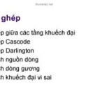 Chương 8: Mạch ghép