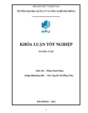 Khóa luận tốt nghiệp ngành Luật: Pháp luật về an toàn lao động và vệ sinh lao động - Một số vấn đề lý luận và thực tiễn tại Viễn thông Hải Phòng