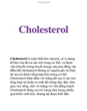 Tài liệu: Cholesterol