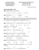 Đề thi học kì 2 môn Toán lớp 9 năm 2022-2023 có đáp án - Trường THCS Yên Phong