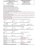 Đề thi học kì 1 môn Vật lí lớp 9 năm 2022-2023 có đáp án - Trường PTDTNT Đăk Hà, Kon Tum