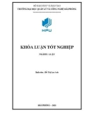 Khóa luận tốt nghiệp ngành Luật: Pháp luật về thanh tra chuyên ngành Văn hóa và Thể thao từ thực tiễn tại thành phố Hải Phòng