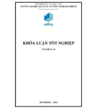 Khóa luận tốt nghiệp ngành Luật: Áp dụng hình phạt đối với tội cướp tài sản – Thực tiễn tại Hải Phòng