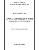 Luận văn Thạc sĩ Kinh tế: Tác động của lối sống chữa bệnh và trạng thái tinh thần đối với tình trạng sức khỏe của người bệnh đái tháo đường