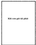 Khi cơn gút tái phát