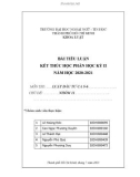 Tiểu luận Luật đầu tư: Phân tích 5 điểm mới của luật đầu tư theo phương thức đối tác công tư 2020