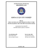 Khóa luận tốt nghiệp Kinh tế: Nâng cao năng lực cạnh tranh của Công ty TNHH Thương mại Beful Việt Nam trên thị trường nội địa