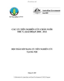 Báo cáo nghiên cứu nông nghiệp  CÁC ƯU TIÊN NGHIÊN CỨU CHĂN NUÔI THÚ Y, GIAI ĐOẠN 2008 - 2012 ƯU TIÊN NGHIÊN CỨU TẠI HÀ NỘI 