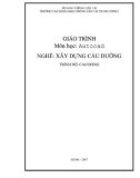 Giáo trình Dự toán công trình (Nghề Xây dựng cầu đường – Trình độ cao đẳng) – Trường CĐ GTVT Trung ương I