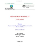 Báo cáo hoàn thành dự án: Nâng cao năng lực tiếp cận các dịch vụ Kinh doanh nông nghiệp cho các nông hộ ở Miền Trung Việt Nam