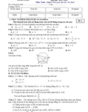 Đề thi giữa học kì 2 môn Toán lớp 9 năm 2022-2023 có đáp án - Phòng GD&ĐT Nông Cống