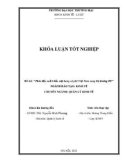 Khóa luận tốt nghiệp Kinh tế: Thúc đẩy xuất khẩu mặt hàng cà phê Việt Nam sang thị trường EU