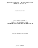 Luận văn Thạc sĩ: Tăng cường công tác quản lý thu bảo hiểm xã hội trên địa bàn huyện Yên Dũng, tỉnh Bắc Giang