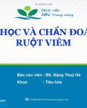 Bài giảng Dịch tễ học và chẩn đoán bệnh ruột viêm - BS. Đặng Thúy Hà